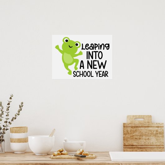 Leaping Into Learning – Fun & Fresh Start Design Poster (Keuken)