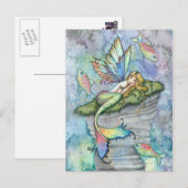 Leaping Karper Zeemeermin en Vis Briefkaart (Voorkant / Achterkant)