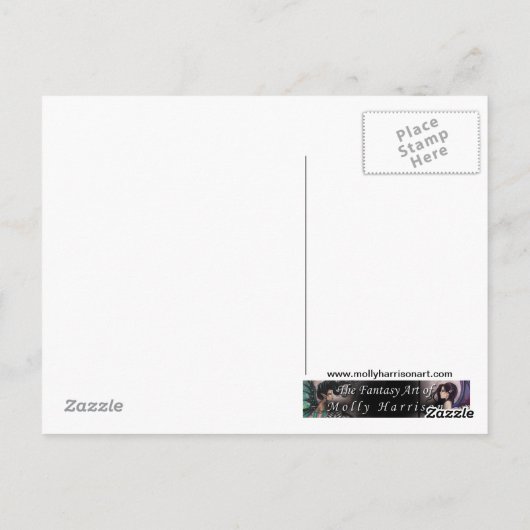 Leaping Karper Zeemeermin en Vis Briefkaart (Achterkant)