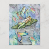Leaping Karper Zeemeermin en Vis Briefkaart (Voorkant)