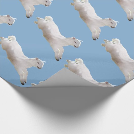 Leaping Lamb Pasen Cadeaupapier (Hoek)
