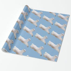Leaping Lamb Pasen Cadeaupapier