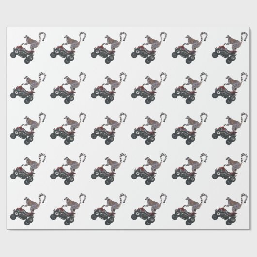Leaping Lemur-overlooppapier (kleur kiezen) Cadeaupapier (Vlak)