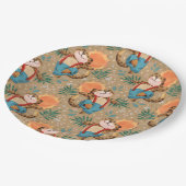 Leaping Leopard Papieren Bordje (Gekanteld)