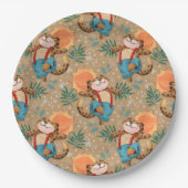 Leaping Leopard Papieren Bordje (Voorkant)