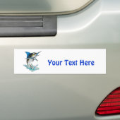 Leaping Marlin Bumpersticker (Op auto)