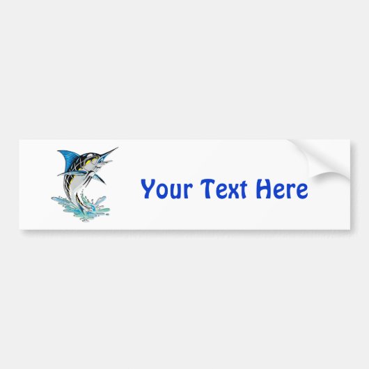 Leaping Marlin Bumpersticker (Voorkant)