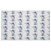 Leaping Marlin Fabric Stof (Fat Quarter)
