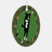 Leaping McNab 5 Kerstmis Metalen Ornament (Voorkant Rechts)