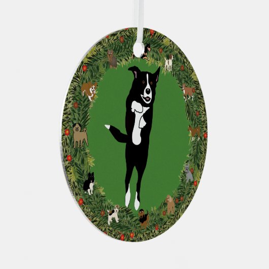 Leaping McNab 5 Kerstmis Metalen Ornament (Voorkant Rechts)