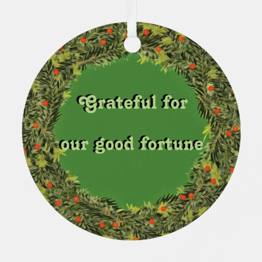 Leaping McNab 5 Kerstmis Metalen Ornament (Achterkant)