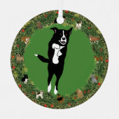 Leaping McNab 5 Kerstmis Metalen Ornament (Voorkant)