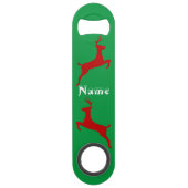 Leaping Red Deer Snowflakes Thunder_Cove Speed Flessenopener (Achterkant)