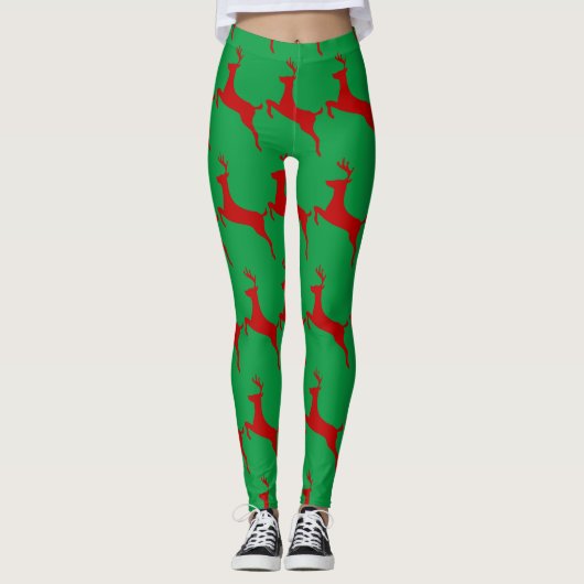 Leaping Red Deer Thunder_Cove Leggings (Voorkant)