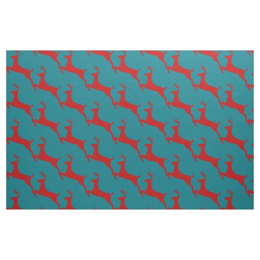 Leaping Red Deer Thunder_Cove Stof (Fat Quarter)