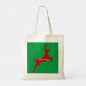 Leaping Red Deer Thunder_Cove Tote Bag (Achterkant)
