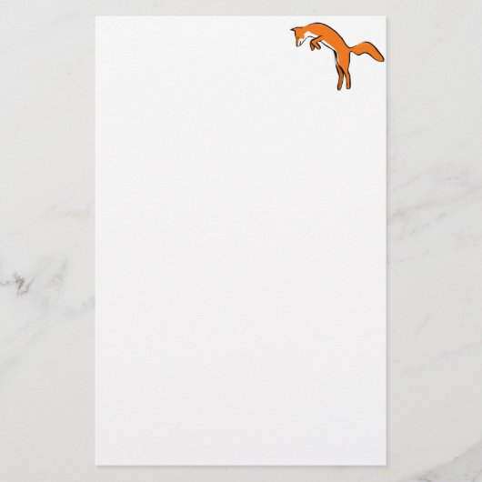 Leaping Red Fox Briefpapier (Voorkant)