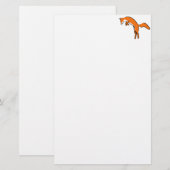 Leaping Red Fox Briefpapier (Voorkant / Achterkant)