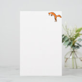 Leaping Red Fox Briefpapier (Staand voorkant)