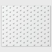 Leaping rendiertje cadeaupapier (Vlak)