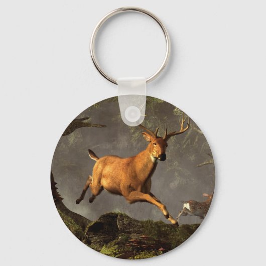 Leaping Stag Sleutelhanger (Voorkant)