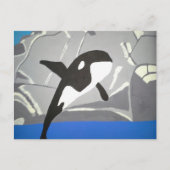 Leaping Whale Briefkaart (Voorkant)