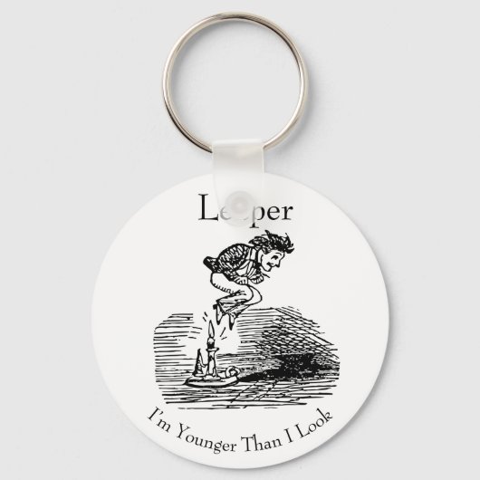 Leapjaar op laatste dag sleutelhanger (Voorkant)