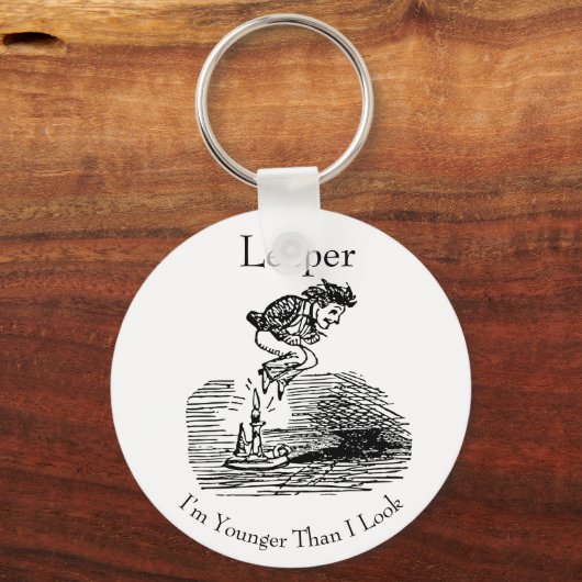 Leapjaar op laatste dag sleutelhanger (Voorkant)