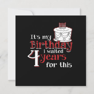 Leapler Leap Year 2020 Leapling Birthday Bday Wait Kaart