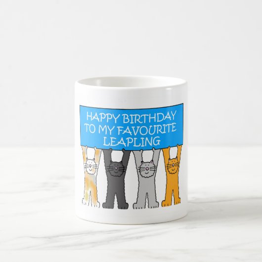 Leapling Leap Year Birthday 29th February Koffiemok (Center)