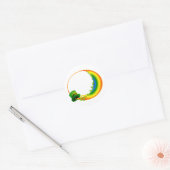 LeaPrecn pet Klavers Cirkel Rainbow.png Ronde Sticker (Envelop)