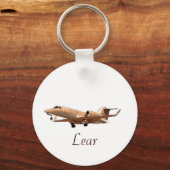 Lear Jet bij LAX CLEAN, Lear Sleutelhanger (Voorkant)