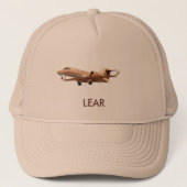 Lear Jet bij LAX , LEAR Trucker Pet (Voorkant)