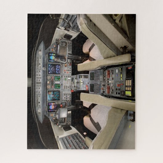 Lear Jet Cockpit Legpuzzel (Verticaal)