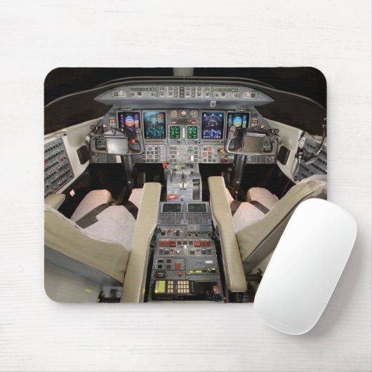 Lear Jet Cockpit Muismat (Met muis)