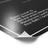 Learjet 23 - Vliegtuigblauwdruk Tekenplannen PD Foto Afdruk (Hoek)