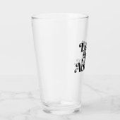 "Learn. Act. Achieve" - Art Typographic Minimal Glas (Rechts)