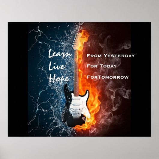 LEARN LIVE HOPE POSTER (Voorkant)