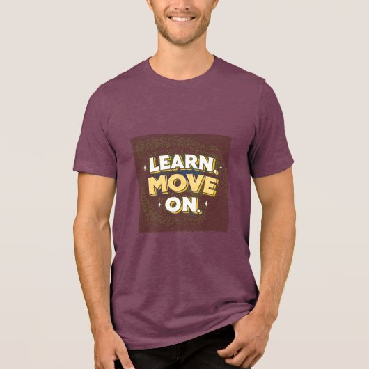 Learn Move On | Luxury Growth T-Shirt | Minimal Mo (Voorkant)