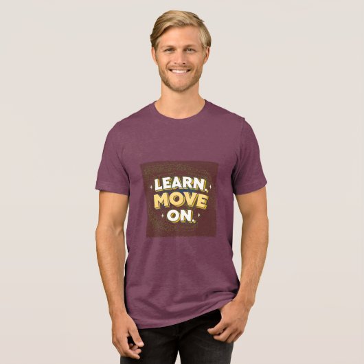 Learn Move On | Luxury Growth T-Shirt | Minimal Mo (Voorkant volledig)