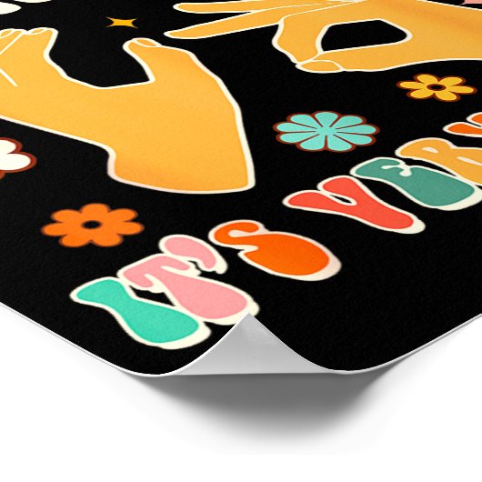 Learn Sign Language It's Very Handy Asl Teacher Gr Poster (Hoek)