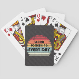 Learn something everyday - Motivering Pokerkaarten