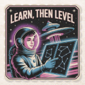 Learn, Then Level Kartonnen Onderzetters (Voorkant)