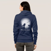 Learn to Fight Alone – Lion Under Moonlight Hoodie (Achterkant volledig)