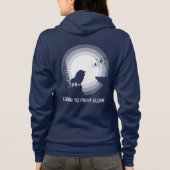 Learn to Fight Alone – Lion Under Moonlight Hoodie (Achterkant)