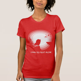 Learn to Fight Alone – Lion Under Moonlight T-shirt