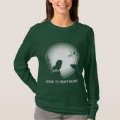 Learn to Fight Alone – Lion Under Moonlight T-shirt (Voorkant)