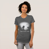 Learn to Fight Alone – Lion Under Moonlight T-shirt (Voorkant volledig)