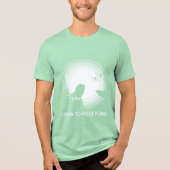 Learn to Fight Alone – Lion Under Moonlight Tri-Blend Shirt (Voorkant)