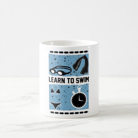 Learn to Swim with This Lovely design Koffiemok (Center)